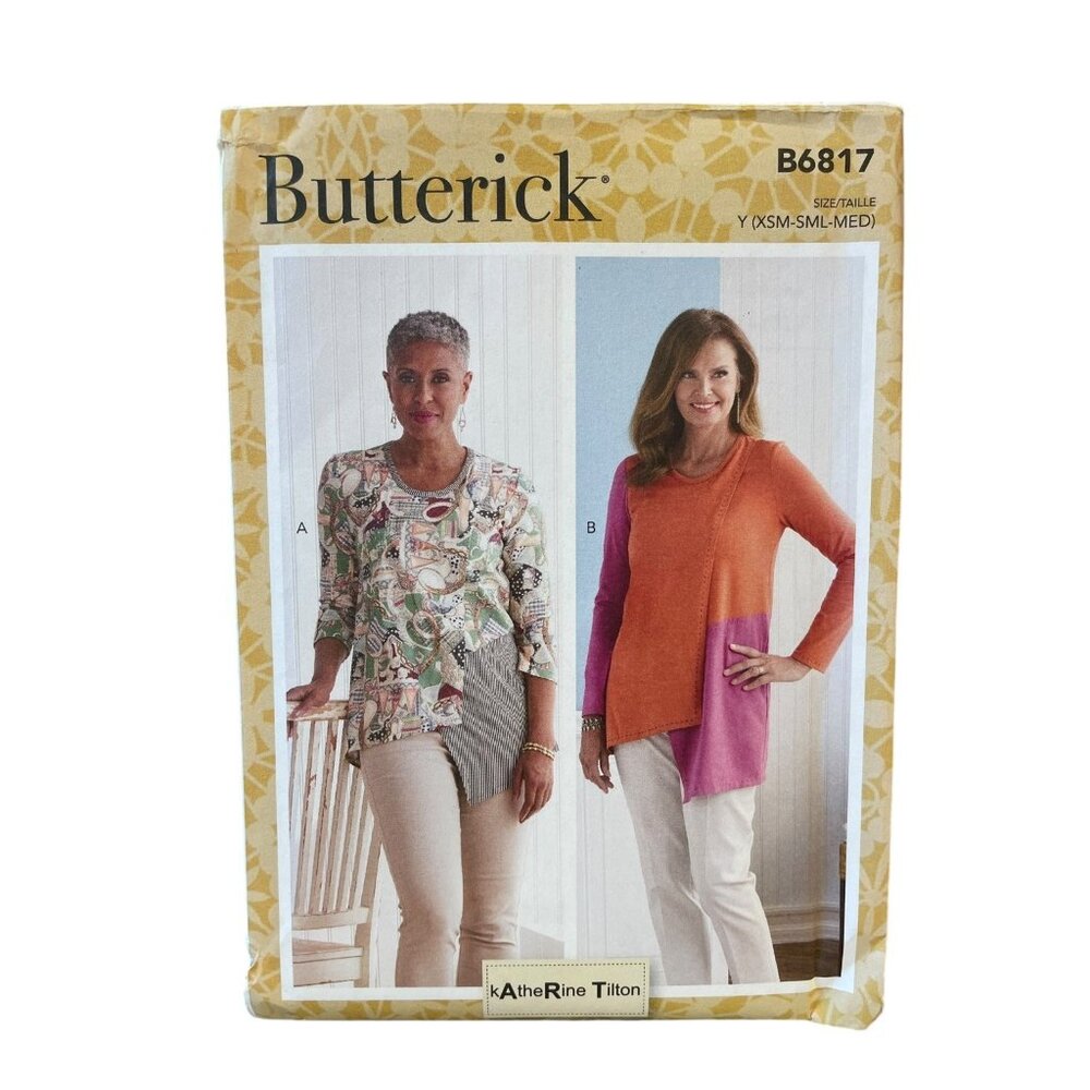 Butterick B6817 Misses' Top Sewing‎ Pattern XS-Med Katherine Tilton